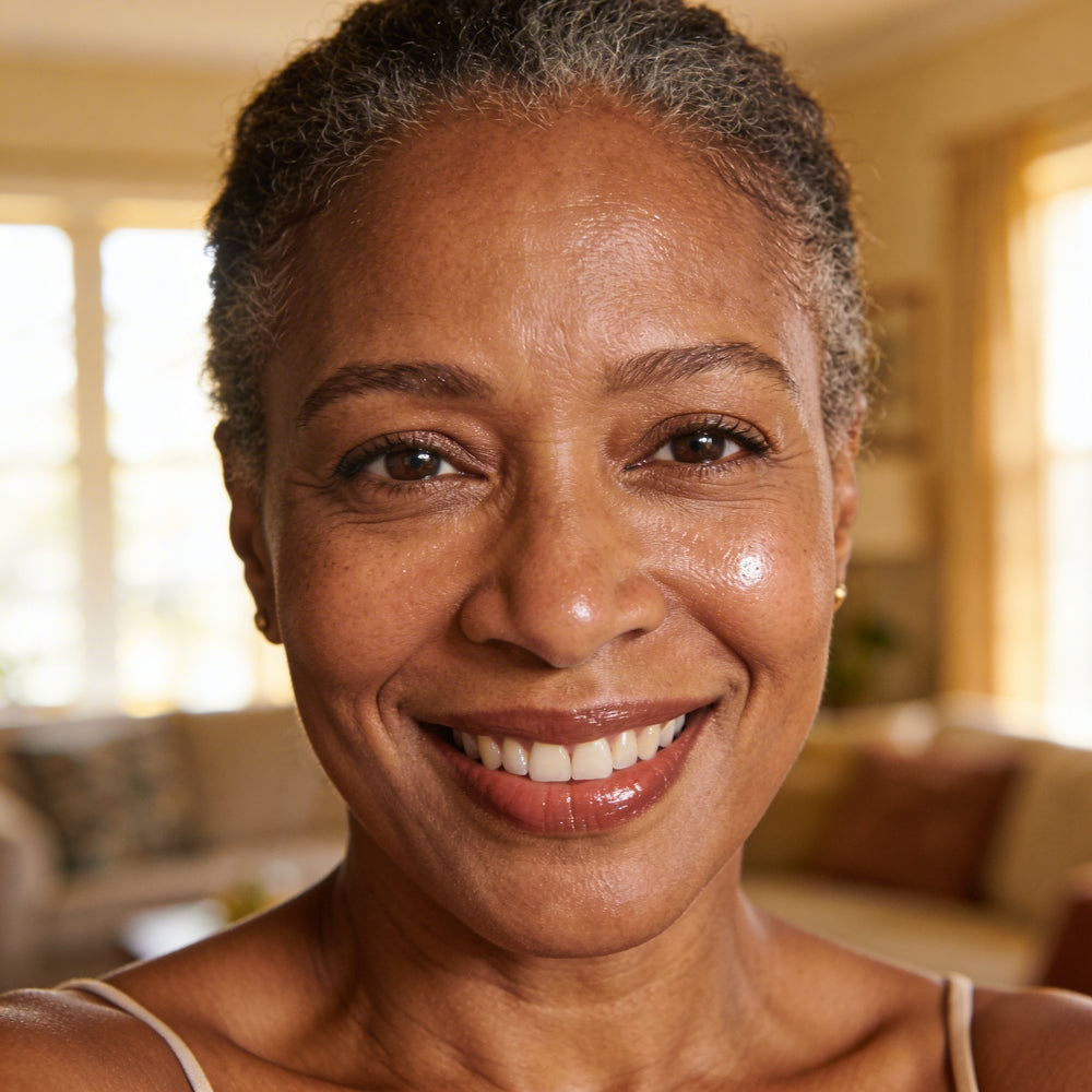 2. It Doesn't Settle Into Fine Lines and Wrinkles